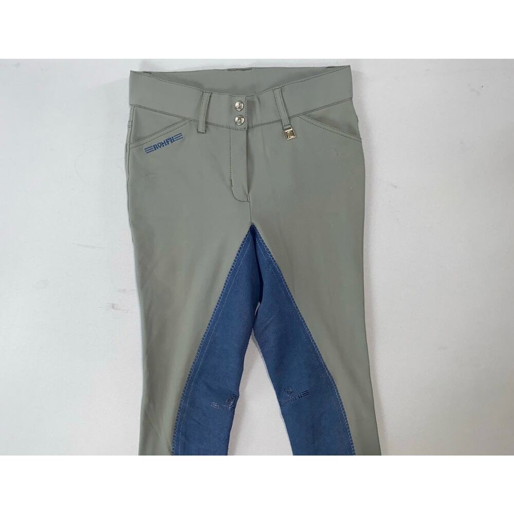 Romph Women's Full Zip Equestrian Breeches. Green, Women's 26L Long. Read.
